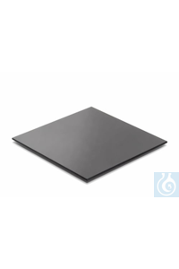 Plaat in glaskeramiek, 120 x 120 mm, Dikte 3,8 mm, geslepen kanten, kan gebruikt worden boven...